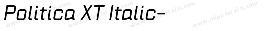 Politica XT Italic字体转换